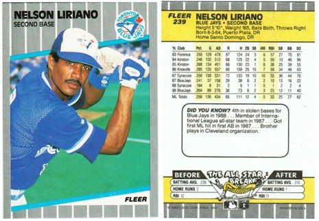 Toronto Blue Jays - Nelson Liriano - #1