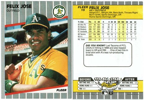 Oakland Athletics - Felix Jose