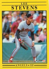 California Angels - Lee Stevens