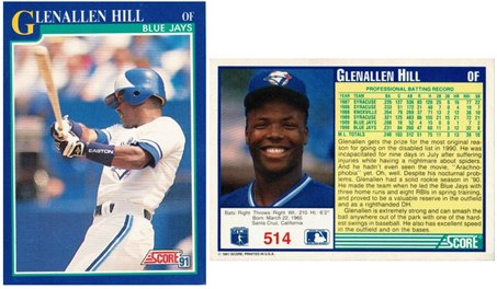 Toronto Blue Jays - Glenallen Hill - #1