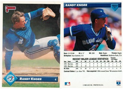 Toronto Blue Jays - Randy Knorr - #2