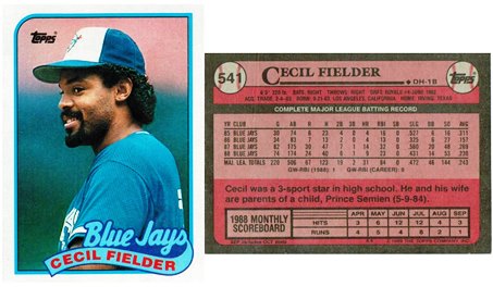 Toronto Blue Jays - Cecil Fielder - #1