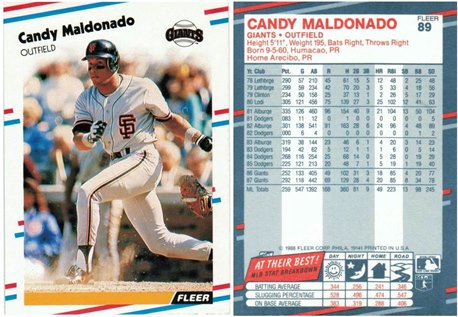 San Francisco Giants - Candy Maldonado - #1