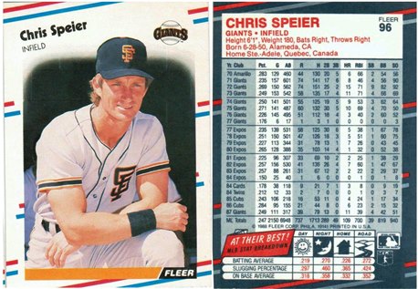 San Francisco Giants - Chris Speier