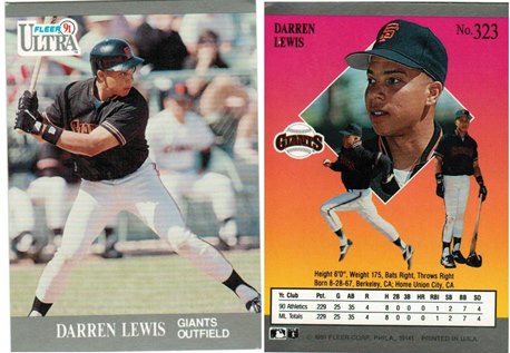 San Francisco Giants - Darren Lewis - #1