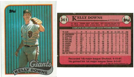 San Francisco Giants - Kelly Downs - #2