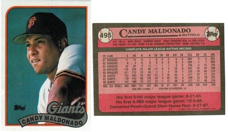 San Francisco Giants - Candy Maldonado - #2