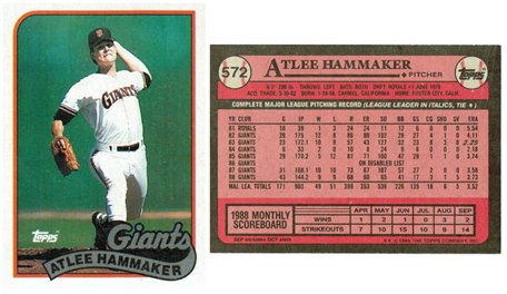 San Francisco Giants - Atlee Hammaker - #2