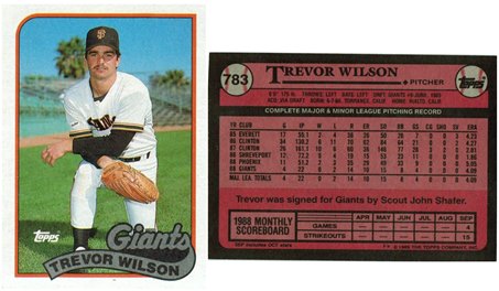 San Francisco Giants - Trevor Wilson - Rookie Card