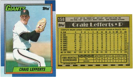 San Francisco Giants - Craig Lefferts - #3