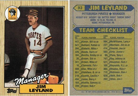 Pittsburgh Pirates - Jim Leyland - Manager - #2