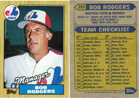 Montreal Expos - Bob Rodgers - Manager - #1