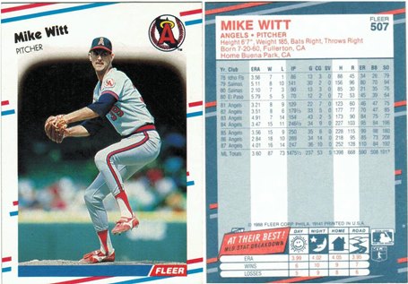 California Angels - Mike Witt - #1