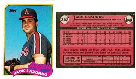 California Angels - Jack Lazorko