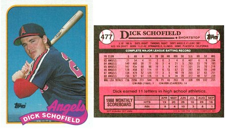 California Angels - Dick Schofield - #2