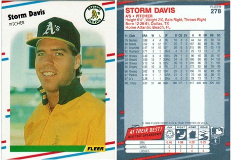 Oakland Athletics - Storm Davis - #1