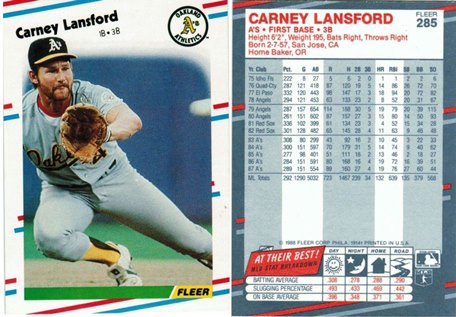 Oakland Athletics - Carney Lansford