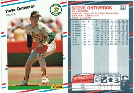 Oakland Athletics - Steve Ontiveros - #2