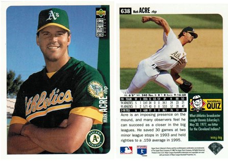 Oakland Athletics - Mark Acre