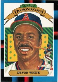 California Angels - Devon White - Donruss Diamond Kings