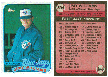 Toronto Blue Jays - Jimy Williams - Manager