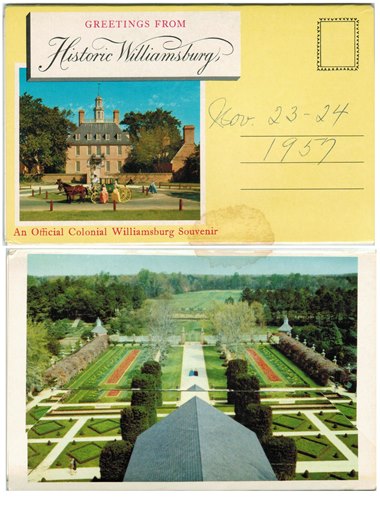 Postcard - Historic Williamsburg, VA