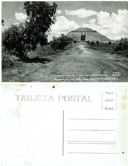 Postcard - Piramide Del Sol - San Juan, Teotinuacan, Mexico