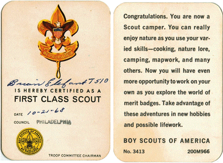 First Class Card