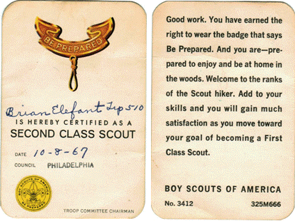 Second Class Card