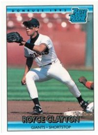 San Francisco Giants - Royce Clayton - Rookie Card