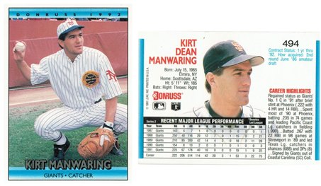 San Francisco Giants - Kirt Manwaring - #2