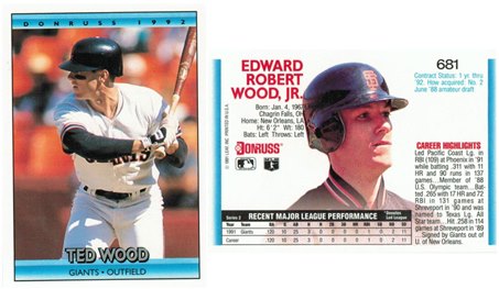 San Francisco Giants - Edward "Ted" Wood