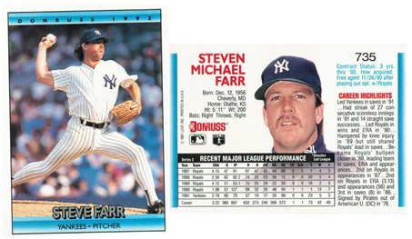 New York Yankees - Steve Farr