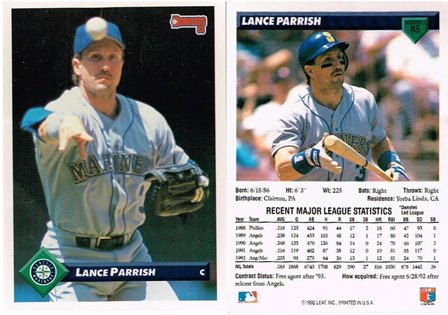 Seattle Mariners - Lance Parrish