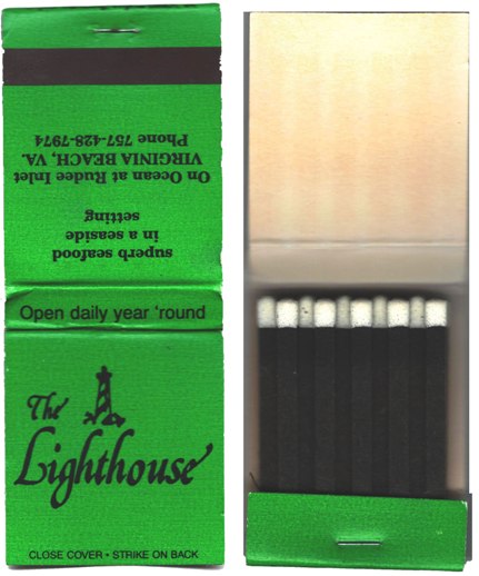 Matchbook - The Lighthouse Restaurant - Green