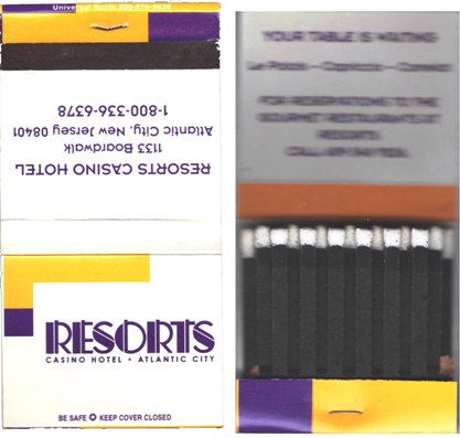 Matchbook - Resorts Hotel & Casino (Atlantic City, NJ) 28