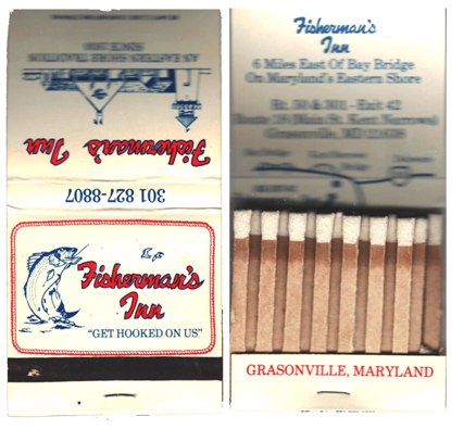 Matchbook - Fisherman's Inn Restaurant - #2