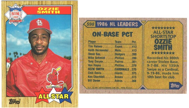 St Louis Cardinals - Ozzie Smith - All Star - #2