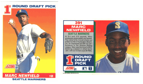 Seattle Mariners - Marc Newfield - Rookie Card - #1