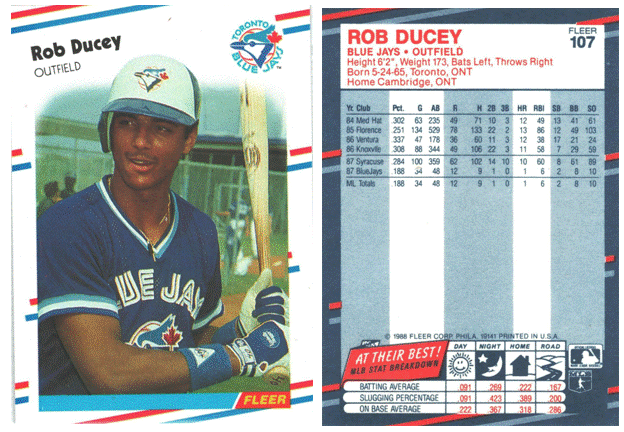 Toronto Blue Jays - Rob Ducey