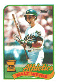 Oakland Athletics - Walt Weiss - Rookie Card