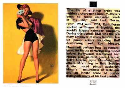 Promo Card - Earl Moran Pin-Up Girl