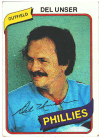 Philadelphia Phillies - Del Unser