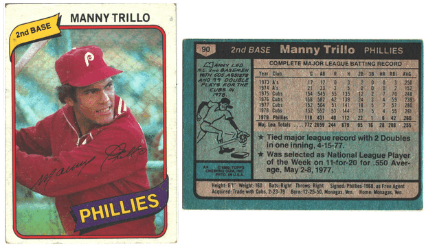 Philadelphia Phillies - Manny Trillo