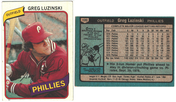 Philadelphia Phillies - Greg Luzinski