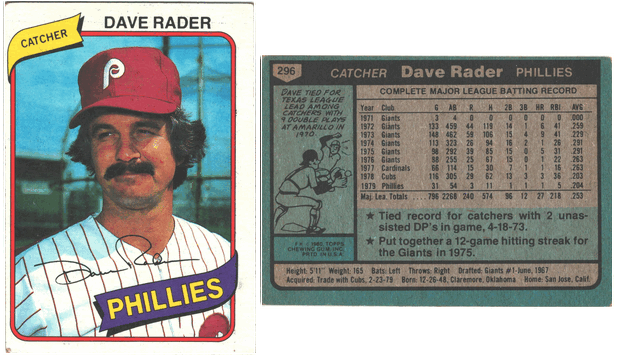 Philadelphia Phillies - Dave Rader