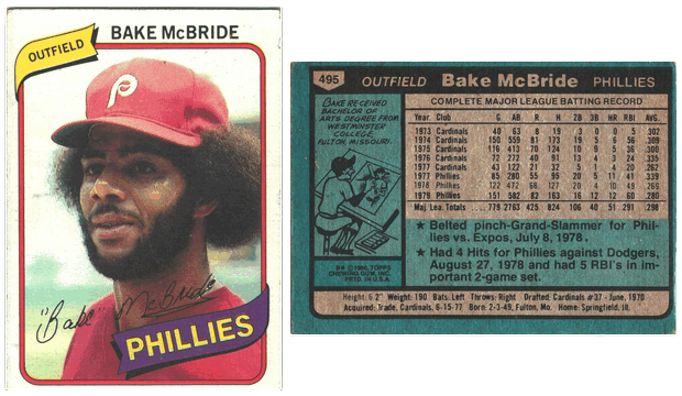 Philadelphia Phillies - Bake McBride - #2