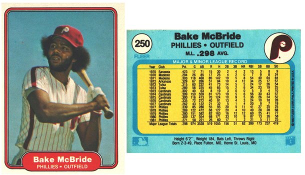 Philadelphia Phillies - Bake McBride - #1