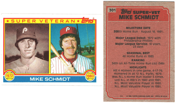 Philadelphia Phillies - Mike Schmidt - Super Veteran