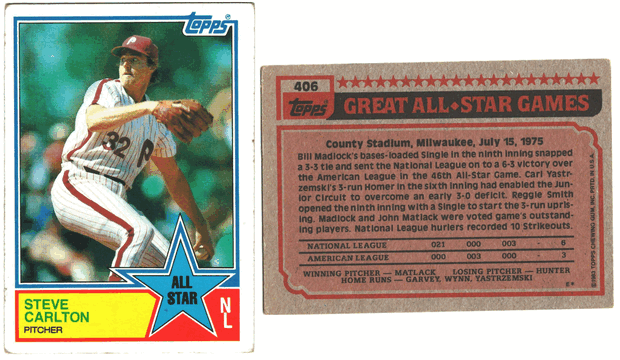 Philadelphia Phillies - Steve Carlton - All Star